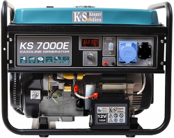 Бензиновий генератор KS 7000E (230В, 5,0/5,5 кВт)