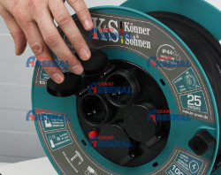 Подовжувач на котушці KS CR-25M(16А -> 4*16А, 25м) не дорого