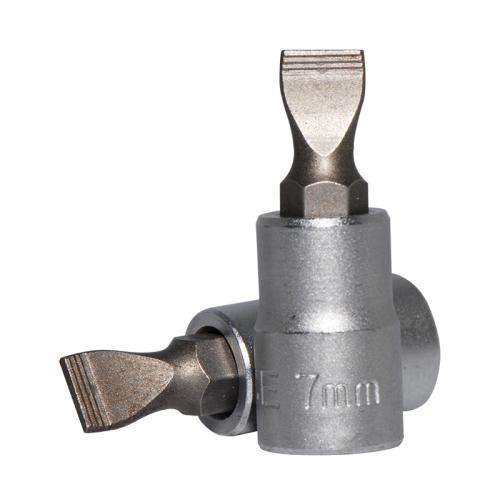 1/4" Головка-бита шлицевая (SL) 7 мм, L=32 мм