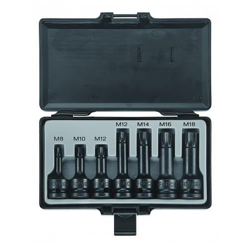 1/2" Набор головок-бит Spline ударных 7 пр. (M8-M18)