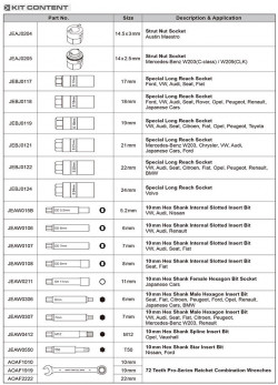 Набор для разборки стоек универсальный 20 ед. TOPTUL GZC2008 заказать