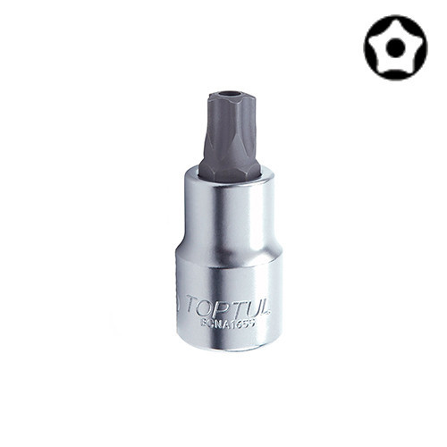 Головка з насадкою 5-гранної TOPTUL TORX T20 37мм 1/4&quot; з отвором BCNA0820