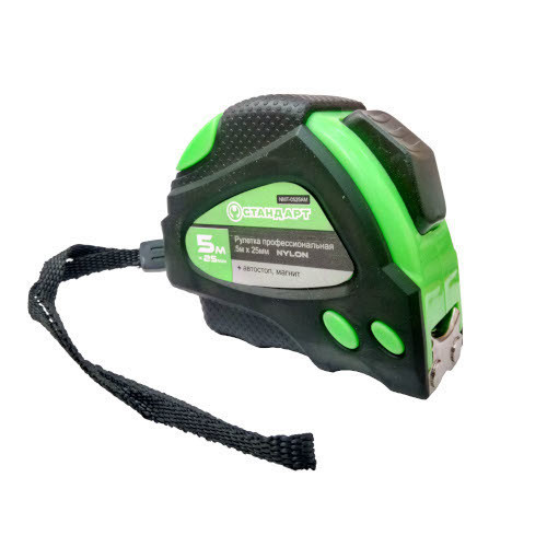 Рулетка з магнітом і автостопом професійна 5м*25мм СТАНДАРТ NMT-0525AM - Фото 1 Рулетка з магнітом і автостопом професійна 5м*25мм СТАНДАРТ NMT-0525AM