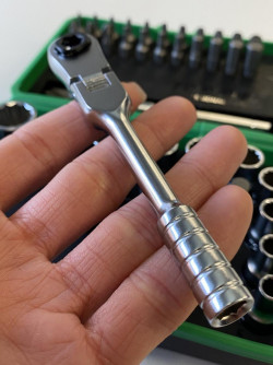 Набір біт і головок з тріскачкою TOPTUL 1/4" 41ед. (12-гр.) GADW4502 фото