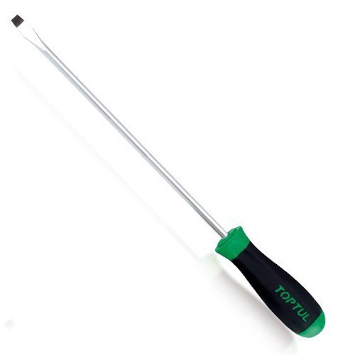 Викрутка шліцева довга TOPTUL 4x400 мм FACB0440 - Фото 1 Викрутка шліцева довга TOPTUL 4x400 мм FACB0440