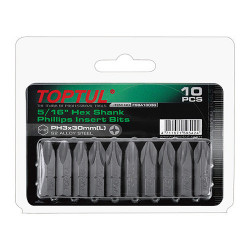 Набір викруткових насадок TOPTUL 5/16&quot; L30мм PH2 10ед. FSBA1002G