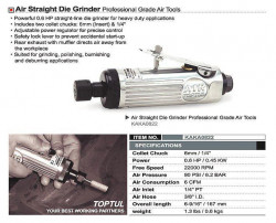 Зачисна пневматична машинка (1/4&quot;, 6мм, 22000об/хв) TOPTUL KAKA0822 купити