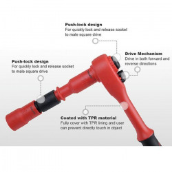 Набір ізольованого інструменту TOPTUL VDE 1/4&quot; 14од. (6-гр.) GZA1447 купити