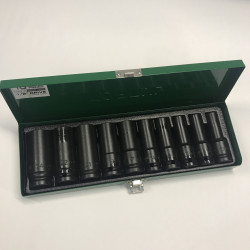 Набор длинных торцевых головок ударных TOPTUL 1/2" 10-24мм 10ед. GDAD1002 купить