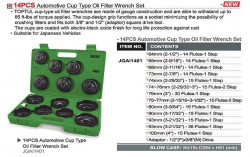 Набор съемников масляных фильтров 14ед. TOPTUL JGAI1401 купить