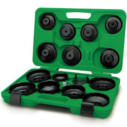 комплект знімачів масляних фільтрів 16 од. TOPTUL (кришки+краб) JGAI1601