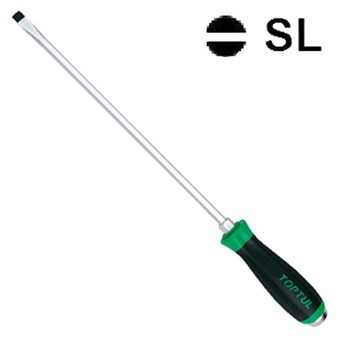 Отвертка шлицевая силовая TOPTUL 10x250 (с шестигранником ударная) FALB1025 - Фото 1 Отвертка шлицевая силовая TOPTUL 10x250 (с шестигранником ударная) FALB1025
