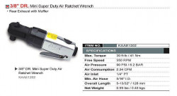 Тріскачка пневматична міні 3/8" TOPTUL 41N/m 360об/хв KAAE1202 купити