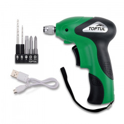 Викрутка акумуляторна TOPTUL 1/4&quot; 6.4V 4.5Nm 265об/хв KPDB0805