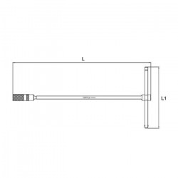 Ключ свічковий з магнітом Т-подібний TOPTUL 16мм L450мм CTHB1645 в Україні
