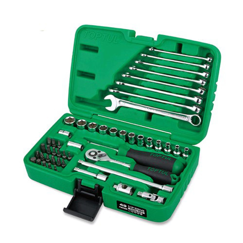 Набір інструментів TOPTUL 1/4&quot; + ключі 49од. GCAI4901