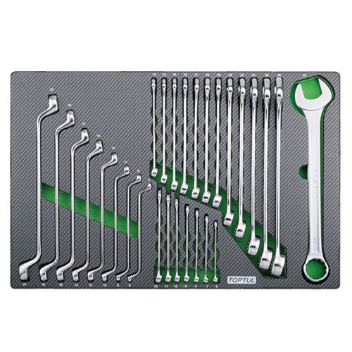 Набор ключей комбинированных и накидных 6-32мм 28ед.(в ложементе) TOPTUL GED2820