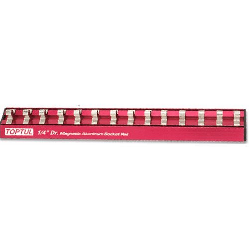 Планка кріплення головок (магнітна) TOPTUL 1/4&quot;*240*14шт PBKB2R2414