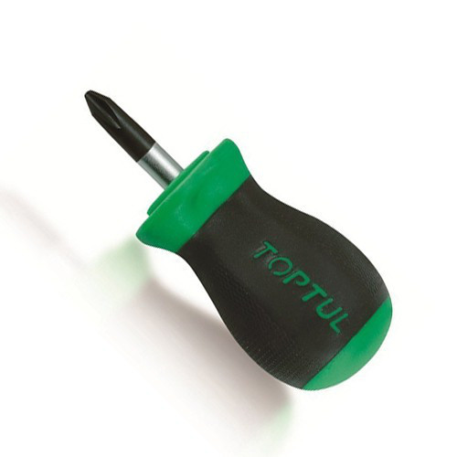 Короткая отвертка крестовая TOPTUL PH2x25 FBBB0203 - Фото 1 Короткая отвертка крестовая TOPTUL PH2x25 FBBB0203