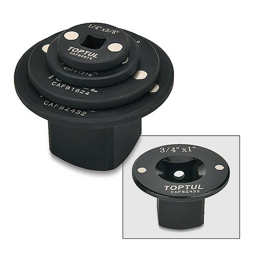 Набор магнитных переходников 1/4"-1" 4ед. TOPTUL GAAR0404