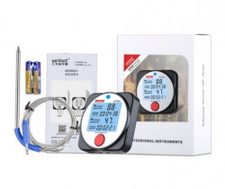 Термометр цифровий для барбекю 2-х канальний Bluetooth, -40-300°C WINTACT WT308A не дорого