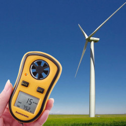 Цифровий крильчатий анемометр 0,1-30м/с, -10-45°C BENETECH GM8908 замовити
