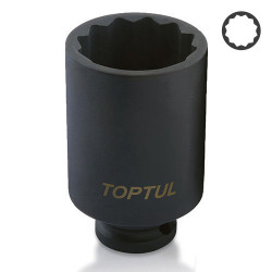 Головка торцева ударна довга 1/2&quot; 30мм 12-гранна TOPTUL KABJ1630