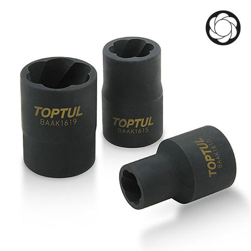Головка-екстрактор для пошкоджених болтів 1/2&quot; 24мм TOPTUL BAAK1624