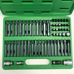 Професійний набір біт TORX, HEX, SPLINE, RIBE, SQ 60ед. TOPTUL GCAI6003 купити