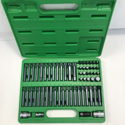 Професійний набір біт TORX, HEX, SPLINE, RIBE, SQ 60ед. TOPTUL GCAI6003 в Україні