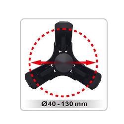 Съемник 3-х захватный 40-130мм с фиксацией TOPTUL JECD0112 купить