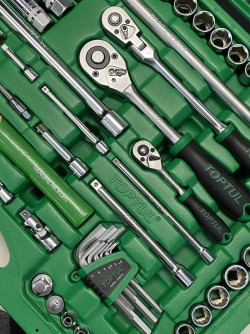 Универсальный набор инструмента 1/4", 3/8", 1/2" 144ед. TOPTUL GCAI144R в Украине