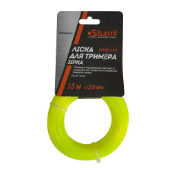 Лісочка для тримера, зірка (2.0 мм 15 м) Sturm GT3535-2.0-8