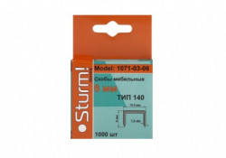 Скоби для степлера 6мм, тип 140 Sturm 1071-03-06 