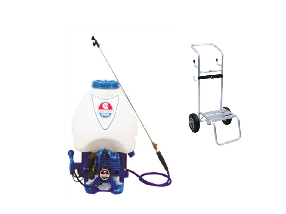 Опрыскиватель ранцевый высокого давления с бензиновым двигателем Maruyama MS0735W c тележкой - Фото 1 Опрыскиватель ранцевый высокого давления с бензиновым двигателем Maruyama MS0735W c тележкой
