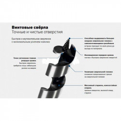 Свердло гвинтове по дереву (18х230мм) STURM 1055-AG018x230 купити