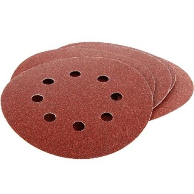 Круг шлифовальный (5 шт; 125 мм; 8 отверстий; P40; липучка) Sturm 9010-H125-040 - Фото 1 Круг шлифовальный (5 шт; 125 мм; 8 отверстий; P40; липучка) Sturm 9010-H125-040