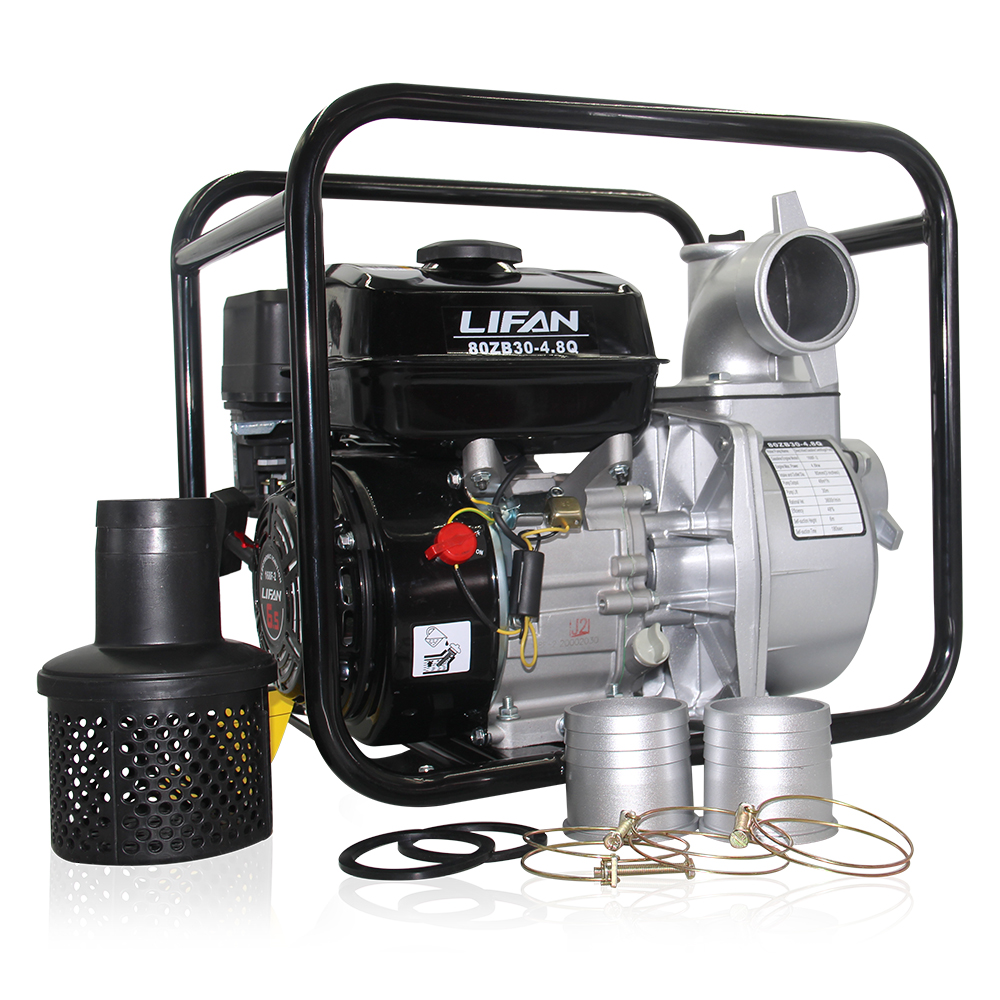 МОТОПОМПА LIFAN 80ZB30-4.8Q (ГАЗ-БЕНЗИН)