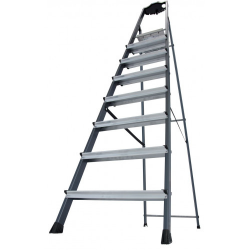 Стремянка анодированная KRAUSE Securo 8 ступеней - фото №2 Стремянка анодированная KRAUSE Securo 8 ступеней купить