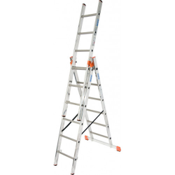 Универсальная 3-секционная лестница KRAUSE Tribilo 3х6 ст.