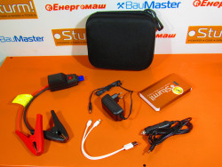 Пуско-зарядний пристрій 8000 мА*год + Power Bank + LED ліхтар Sturm BC1208 в Україні