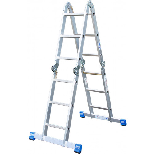 Шарнірна 4-секційна драбина KRAUSE Stabilo 4х3 сходинки