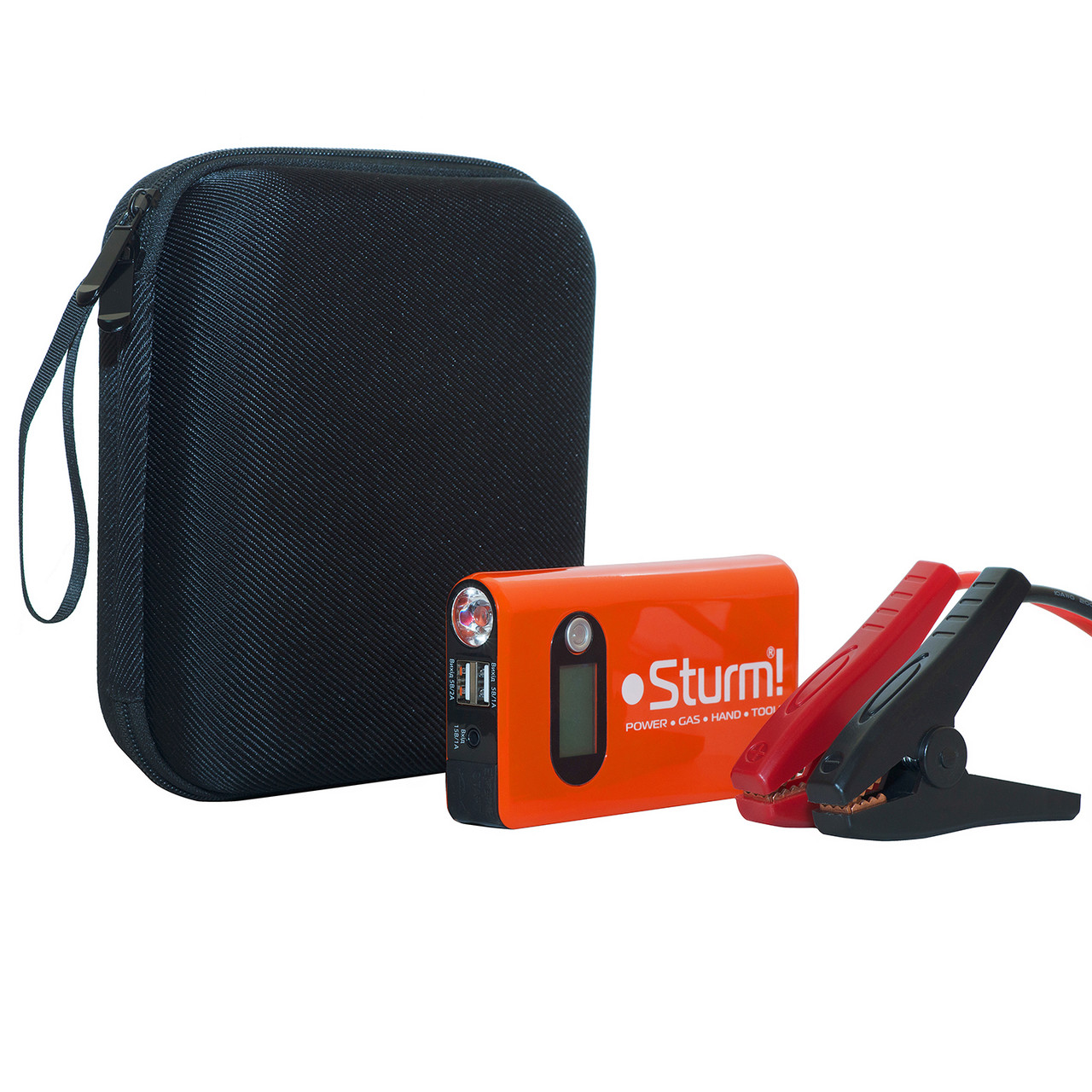 Пуско-зарядний пристрій 12000 мА*год + Power Bank + LED ліхтар Sturm BC1212