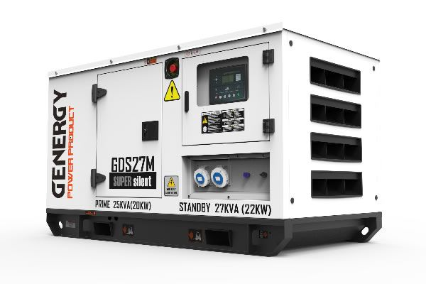 Дизельний генератор GDS27M Super Silent (22 кВт, 230В, ATSR*) GENERGY