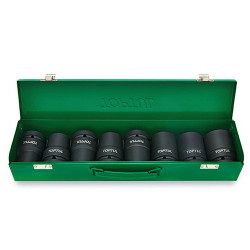 Набор головок ударных для гайковёртов 1" 27-41мм 8ед. TOPTUL GDAD0809