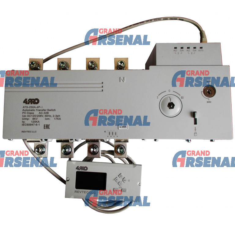 4PRO ATS-250A-4P-iRC Інтел. пристрій автоматичного введення резерву (АВР), 250A, 120/208V, 50Гц, 2-3 фази