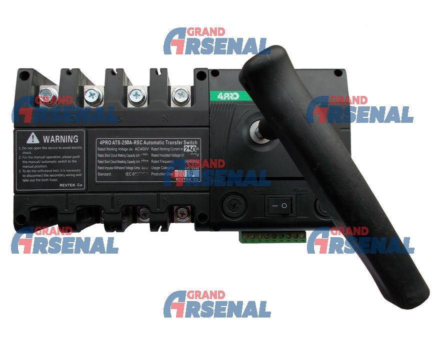 Пристрій АВР (автоматичного введення резерву) ATS-250A-RSC-4P (250А, 230V/50Hz) 4PRO 