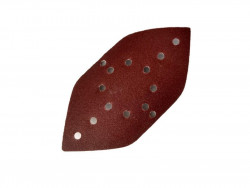 Ромб шлифовальный (5 шт; 108х208 мм; 14 отверстий; P120; липучка) Sturm 9010-108х208-120