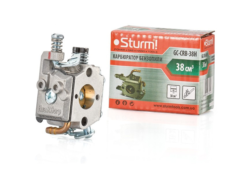 Карбюратор для бензопилы 38 куб.см. Sturm GC-CRB-38H