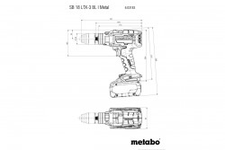 Аккумуляторна ударна дриль Metabo SB 18 LTX-3 BL I Metal купити